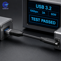LUNG KAY Memproduksi Kabel Data Pengisian Cepat USB 3.2 10Gbps 3A 60W USB a ke C untuk Ponsel PC Hard Drive Mobil Kustom OEM ODM