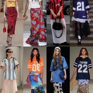 เสื้อยืดฟุตบอลตาข่ายพิมพ์ลายแบบกำหนดเอง สไตล์ Y2K กีฬาอเมริกัน เสื้อครอปฟุตบอล เสื้อเจอร์ซีย์ผู้หญิง ระบายอากาศได้ดีสำหรับฤดูร้อน - Product Image 5