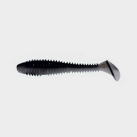 Leurre souple Haikewei bicolore en spirale en forme de T pour la pêche à la carpe, à la truite et au bar en eau douce et en eau salée