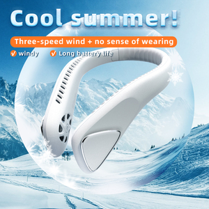 Rechargeable Neck Fan, 3600mAh Battery Powered Wearable Cooling Fan with 3 Speeds & Brushless Motor, Bladeless for Travel/Office - Product Image 1