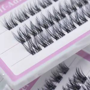 Pestañas Segmentadas al por Mayor, Sin Pegamento, Autoadhesivas, Hechas a Mano, Precortadas, Libres de Crueldad Animal, Reutilizables - Product Image 5