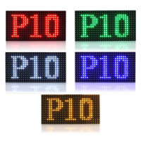 P10 Gelbes Einfarbiges Outdoor-LED-Anzeigemodul Nachrichtentafel 320*160mm HUB12 LED-Schilder Panel
