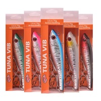 Ventes en gros de leurres de pêche VIB coulants de 130 mm 70 g, appâts pour gros poissons, thon, hameçon triple VMC, pêche à la traîne, poisson-volant, GT, leurre de pêche dur