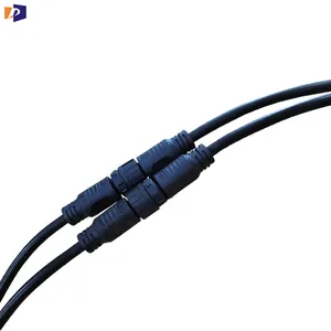 Parafuso de metal ip67 m12, preço de fábrica, conector circular, lâmpada led, 2-8 pinos, à prova d' água, tomada de cabo elétrica