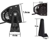 Barre lumineuse LED incurvée 22 32 42 52 pouces double rangée 3D 7D 120-300W faisceau combiné pour conduite tout-terrain, phare antibrouillard et lampe de travail automobile