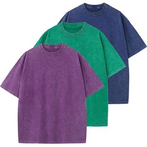เสื้อยืดคอตตอนผู้ชายทรงโอเวอร์ไซส์ แขนสั้น สวมใส่สบาย ทรงหลวม สีพื้น เรียบง่าย เสื้อยืดพื้นฐาน ผ้าเจอร์ซีย์ ใส่ได้ทั้งชายและหญิง - Product Image 1