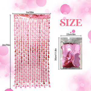 Nueva Cortina de Seda con Diseño Temático para Fiestas, Decoración de Fondo para Cumpleaños, San Valentín, Carnaval, Decoración de Pared, Puerta y Escenario, Accesorios para Fotos - Product Image 2