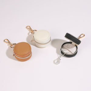 กล่องใส่เครื่องประดับแบบพกพาขนาดเล็ก รุ่นใหม่ ขายดี วัสดุหนัง PU พร้อมพวงกุญแจ สำหรับจัดเก็บและโชว์ - Product Image 3