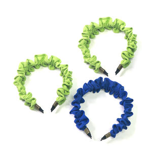 Cinta para el pelo plegable para mujer, cinta para la cabeza de satén con diseño personalizado - Product Image 6