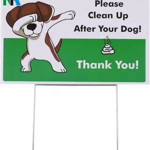 Meilleure vente : Panneau de jardin personnalisable en PP avec piquet et couleur sur mesure, à retirer après utilisation - Product Image 1