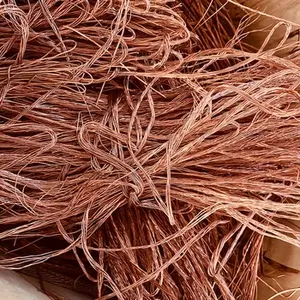 Muestra gratis alambre de cobre Chatarra de latón Cable de cobre chatarra molino Grado de bayas pureza 99.95%