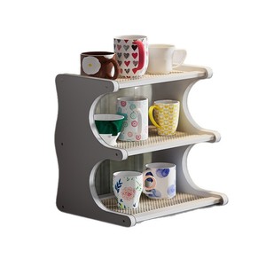 Desktop storage rack, home living room storage rack, <b>kitchen</b> vertical organizer, tea <b>table</b>/bar counter cup holder, <b>small</b> - Product Image 5
