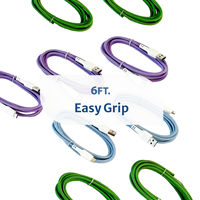 Câble de charge et synchronisation USB-C tressé en nylon de qualité supérieure avec gaine en PVC, compatible voiture, pour iOS/Android, batterie externe et ordinateur