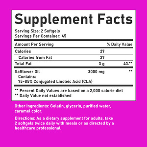 OEM ODM Conjugated Linoleic Acid Softgels with Total Fat Increased Metabolism Support Endurance Support Softgels - Product Image 6