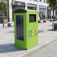 Poubelle intelligente à compactage automatique alimentée par énergie solaire de haute qualité – Poubelles intelligentes pour les écoles, les communautés et les rues