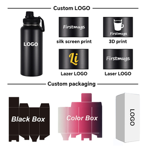 32oz 40oz Cup Milk Water Bottle BPA Free Lids Stainless Steel Easy Take Tumbler Sippy Cup with Handle - Product Image 5