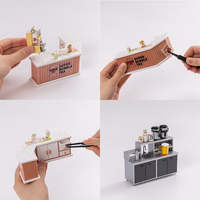 Rolife Contact Obtenez une réduction en gros sur le puzzle en plastique DW006 Double Joy Bubble Tea DIY Miniature House Kit avec lumière