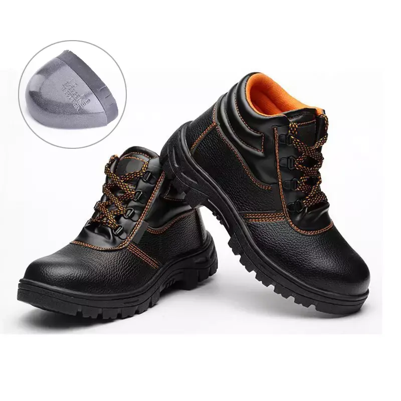 Factory Wholesale Cheap PU Safety Shoes with Steel Toe Cap and Steel Plate working boots for men&women