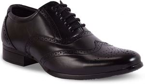 Zapatos de Hombre de Cuero Genuino Negro, Estilo Casual y Formal, Ajuste Regular, Cómodos para Negocios y Uso Diario - Product Image 2