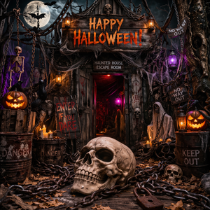 Décoration de crâne d'<span class=keywords><strong>Halloween</strong></span>, lot de 10 tailles, tête de crâne humaine réaliste, accessoire pour extérieur, jardin, cimetière, intérieur, fête, décoration de table - Product Image 5