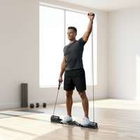 Estación Multigimnasio AM9, Máquina de Gimnasio Inteligente para Entrenamiento de Fuerza, Equipo de Fitness con Control por Aplicación, Precio de Fábrica OEM