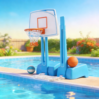 Jeux de piscine gonflables, jeux de basket-ball et de volley-ball pour piscine, ensemble de jeux aquatiques gonflables à vendre