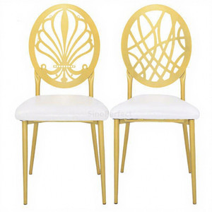 Sedie Tiffany in Metallo Bianco per Cerimonie <span class=keywords><strong>e</strong></span> Banchetti, Arredamento Moderno per Ricevimenti Nuziali - Product Image 1