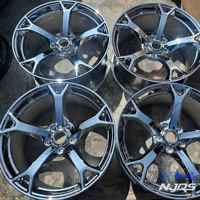 Velg Forged NJQS Terlaris Nismo V1 Rims MainforGED Silver Chrome Maining Aluminium Alloy Spokes untuk Nissan 350z 370z G37