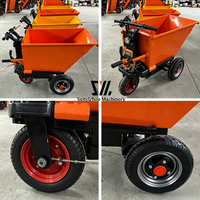 Triciclo de descarga automática de fácil uso, carrito de carga, carretilla eléctrica, de Motor Kit, volquete