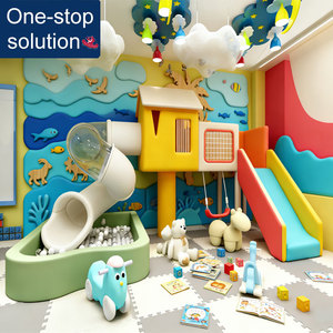 Aire <span class=keywords><strong>de</strong></span> jeux intérieure pour enfants, équipement <span class=keywords><strong>de</strong></span> jeu souple commercial, château gonflable pour centre commercial et maternelle - Product Image 1