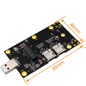 NGFF <span class=keywords><strong>M</strong></span>.<span class=keywords><strong>2</strong></span>至USB 3.0适配器，带双纳米sim卡插槽，适用于4G 5g模块EM06-E EM12-G EM7455 L860-GL RM520N-GL RM521F-GL - Product Image 5