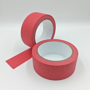 Fsant đỏ mặt nạ Băng vừa dính đường may Băng Crinkle giấy phun sơn Sơn mặt nạ băng màu tách - Product Image 2