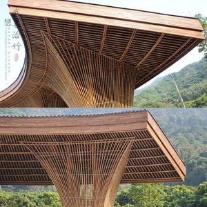 Yuzhu Bamboo Pavilion Outdoor Leisure Landscape Structure Waterproof Manual Crafted Creative Design For Garden Decoration - Product Image 5