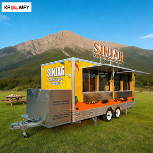 Carrito de Café Móvil Personalizado, Remolque de Comida Rápida con Cocina Completa para Pollo Frito, BBQ y Hot Dogs - Product Image 2
