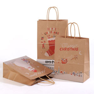 Custom Eco Friendly Biodegradable Shopping <strong>Bags</strong> Paper for Fast Food Packaging Restaurant <strong>Take</strong> <strong>Away</strong> Kraft Handle Paper <strong>Bag</strong> - Product Image 4
