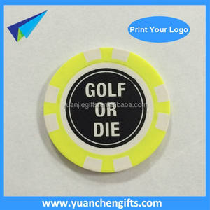 新しいデザインのポーカーチップゴルフボールマーカーと印刷ロゴ - Product Image 5