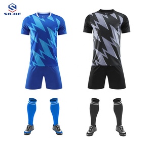 Maglie da Calcio Estive a Manica Corta per Allenamento, Uniformi da Calcio ad Asciugatura Rapida, <span class=keywords><strong>Kit</strong></span> Personalizzati 100% Poliestere - Product Image 2