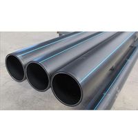 Tuyau de drainage perforé HDPE 100mm 110mm Sdr11 Dn150 160mm 200mm 250mm 280mm Tuyau d'eau Pe pour l'irrigation