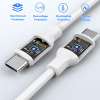 Cable USB Tipo-C TKT 1M con Blindaje Trenzado para iPhone, Carga Rápida 3A, Revestimiento de TPE, Transferencia de Datos de Alta Velocidad, Compatible con Auriculares