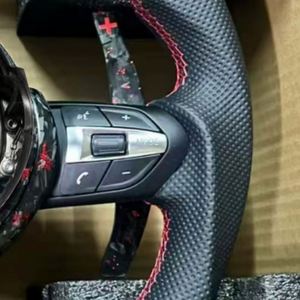 Volante Deportivo de Fibra de Carbono Forjado Rojo para BMW F16 F20 F22 F30 F31 F32 F33 F36 M3 E90 E92 E93 F80 F82 F10 F12 F13 F15 - Product Image 2