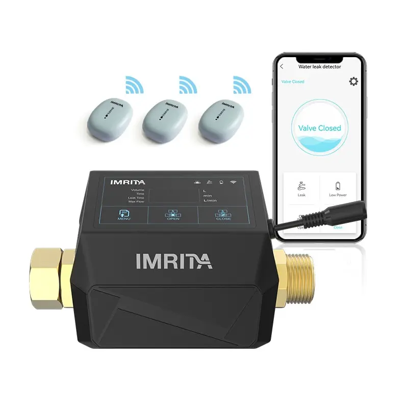 IMRITA-Sensor inteligente de detección de fugas de agua, Detector de fugas de agua con WIFI, uso doméstico