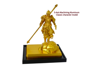 YQ <span class=keywords><strong>5</strong></span> แกน ผลิตภัณฑ์งานศิลปะอะลูมิเนียมแบบ OEM เชี่ยวชาญด้านการผลิตด้วยเครื่องจักรซีเอ็นซี บริการผลิตภัณฑ์ตำนานเทพนิยายสีดำ ซุนหงอคง - Product Image 2