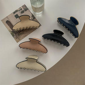 กิ๊บหนีบผมขนาดใหญ่11ซม. สีขาวดำสำหรับผู้หญิงสั่งทำได้กิ๊บหนีบผมขนาดใหญ่ XL 2โทนสีเรียบ - Product Image 5