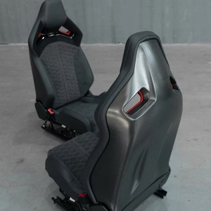 Sedili Sportivi di Lusso per Auto, Personalizzati con Pannello in Fibra di Carbonio, Sedili a Guscio in Pelle RS per Audi A3 A4 A5 A6 A7 Q3 Q5 Q7 Q8 - Product Image 1