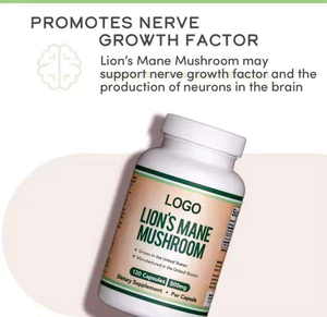 60/120 Capsules de Champignon Biologique 500mg 1000mg Extrait d'Hericium Erinaceus Champignon Crinière de Lion Capsules d'Extrait de Champignon Crinière de Lion - Product Image 4