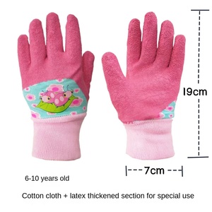 어린이 면화 원예 장갑 안티 슬립 애완 동물 안티 바이트 노동 보호 탄성 손목 밴드 사계절 야외 안전 장갑 - Product Image 3