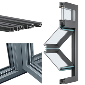 HUANYA Porta Finestra Moderna per Cucina Commerciale con Telaio in Lega di Alluminio, Apertura Verticale a Scomparsa (Bi-Fold) con <span class=keywords><strong>Design</strong></span> Grafico - Product Image 5
