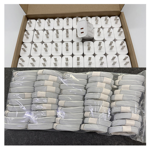 شاحن آيفون بالجملة بقدرة 20 واط و60 واط و240 واط مع كابل USB سريع من النوع C إلى USB-C وA-L وC-C وC-L لهواتف آيفون 16 و15 و14 و13 و12 و11 وX - Product Image 1