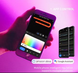 Lumière de maison intelligente en gros musique personnalisée Rgbic Glide sans fil plafonnier 3d Led Gaming Setup Rgb Gaming Room Lamp Decor - Product Image 4