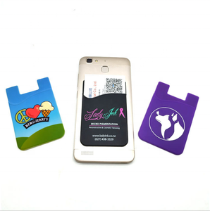 Portefeuille de téléphone portable de poche en Silicone, cadeaux promotionnels, porte-carte de crédit personnalisé, étui de téléphone, autocollant - Product Image 1